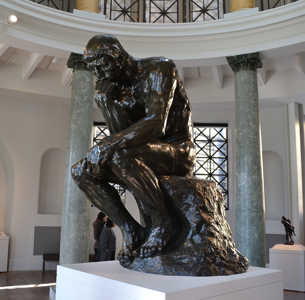 Rodin's The Thinker sculpture at the Cantor Arts Center, Stanford University